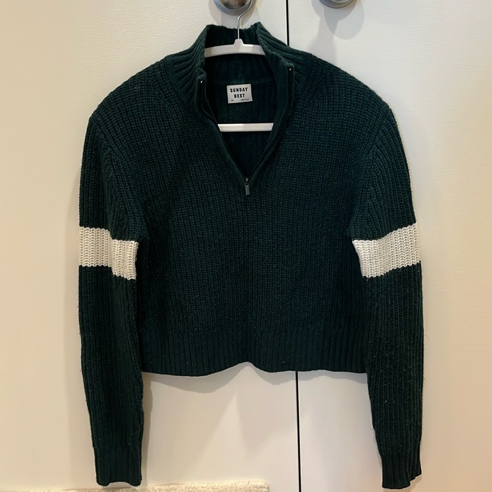aritzia Sunday best sweater half zip